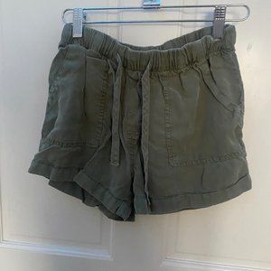 green shorts
